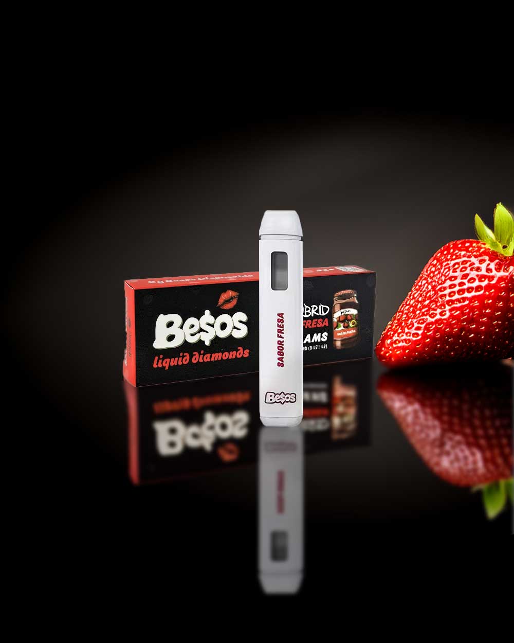 Besos 2g - Sabor Fresa / Hybrid - Vapeando Ando vape shop