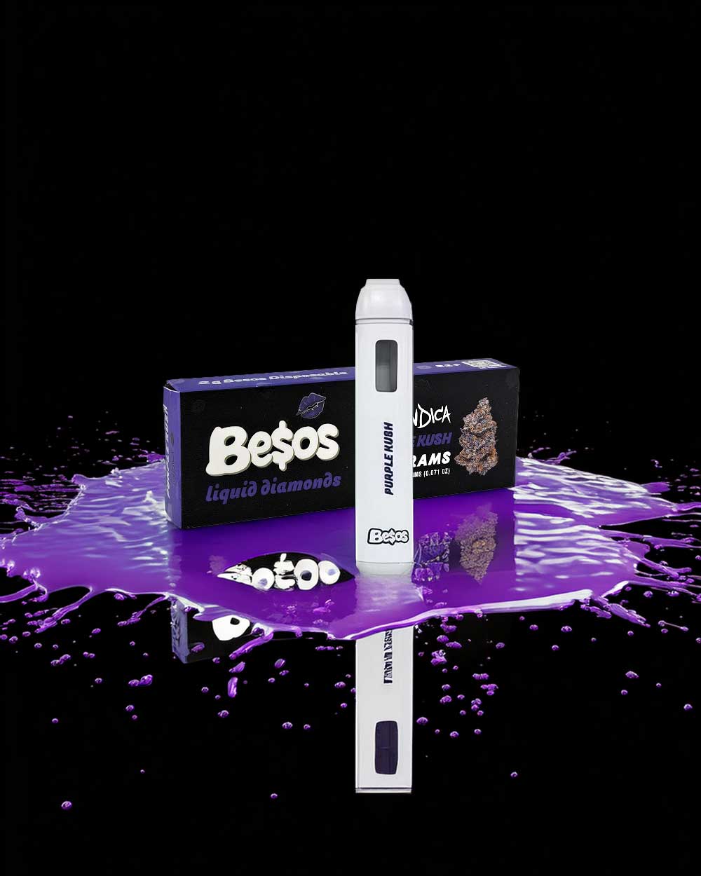 Besos 2g - Purple Kush / Indica - Vapeando Ando vape shop