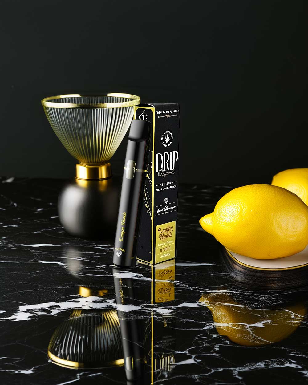 Drip Originals 2g - Lemon Headz - Hybrid - Vapeando Ando vape shop