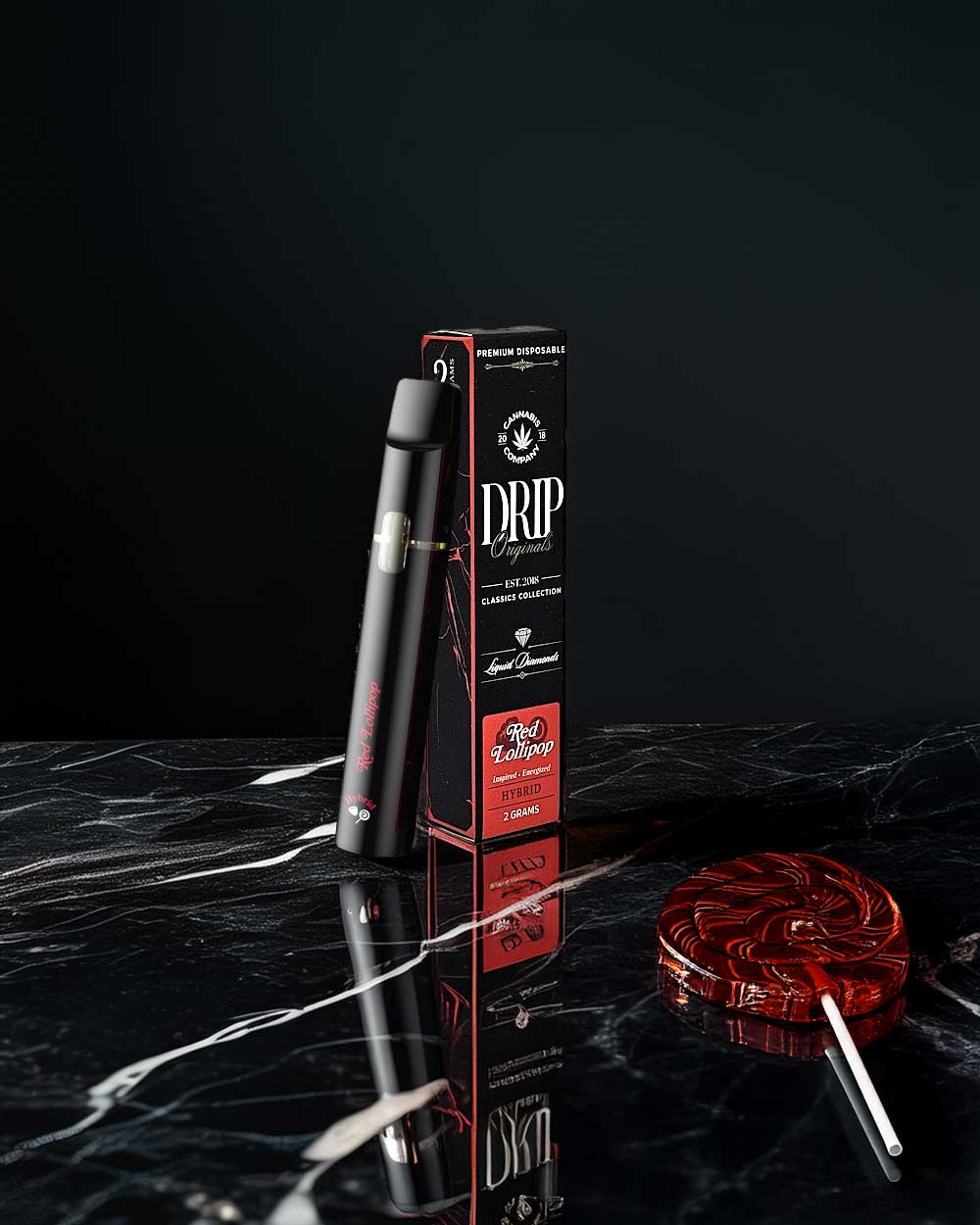 Drip Originals 2g - Red Lollipop - Hybrid - Vapeando Ando vape shop