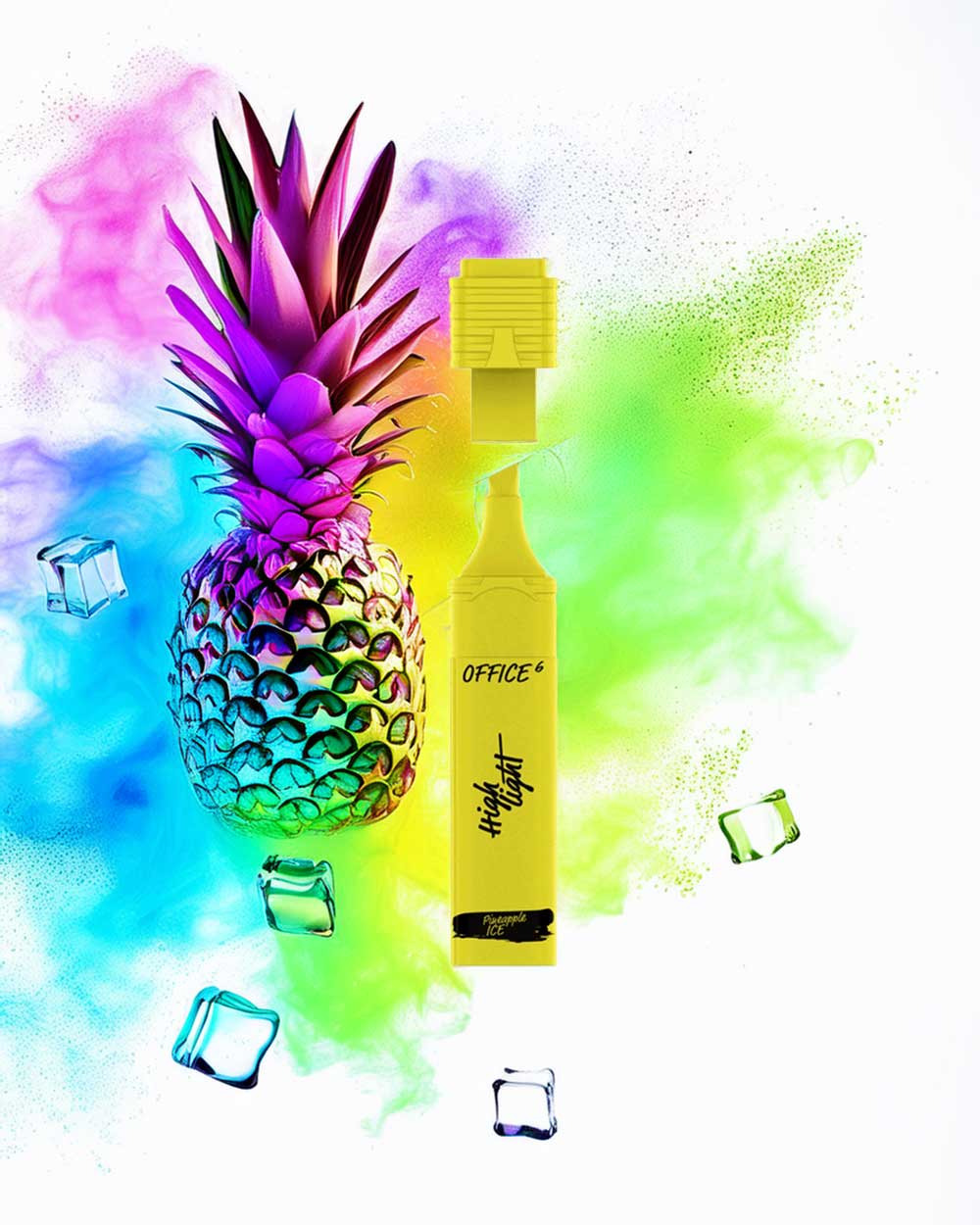 Highlight Office 6000 - Pineapple Ice - Vapeando Ando vape shop