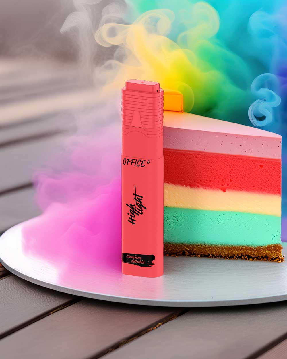 Highlight Office 6000 - Strawberry Cheescake - Vapeando Ando vape shop