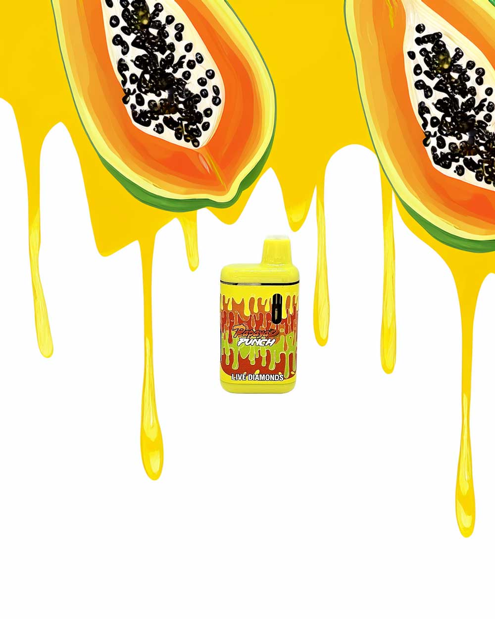 Packmand Pod 2g live resin + liquid diamonds - Papaya Punch / Indica - Vapeando Ando vape shop