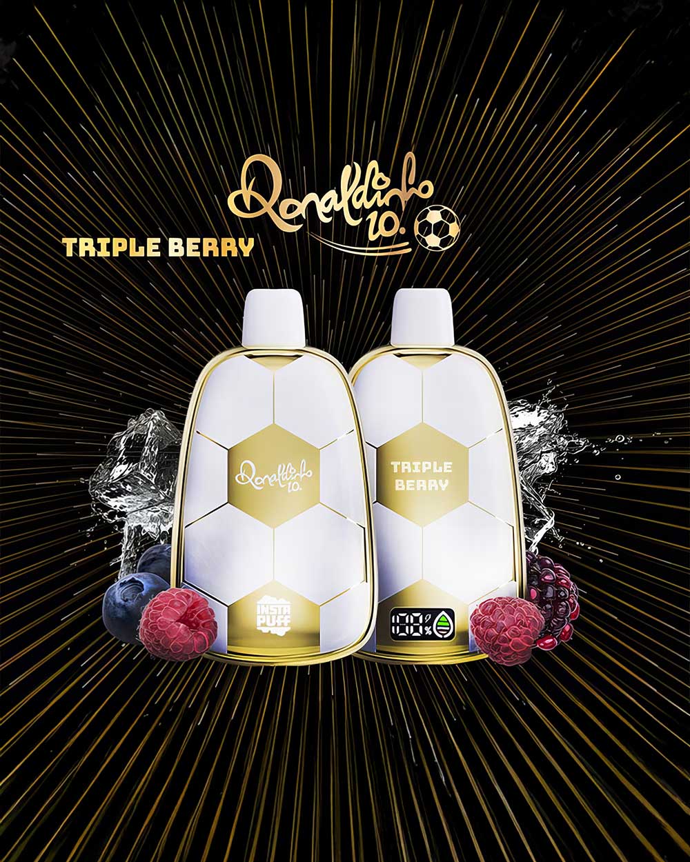 Ronaldinho Vape 15000 - Triple Berry - Vapeando Ando vape shop