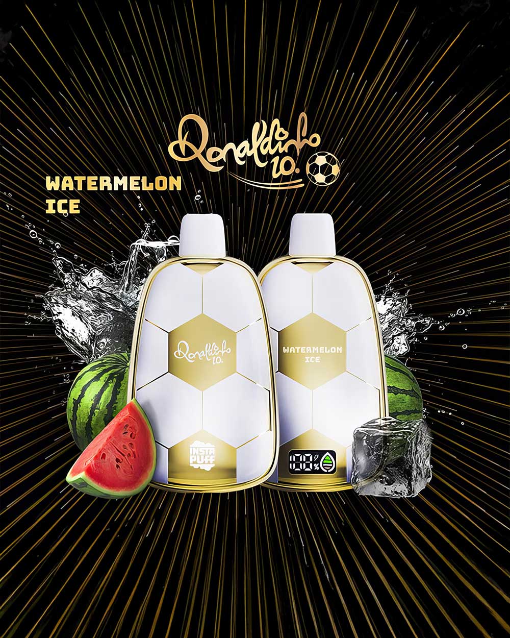 Ronaldinho Vape 15000 - Watermelon Ice - Vapeando Ando vape shop