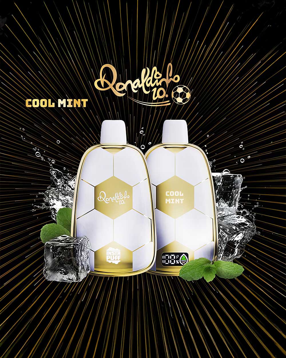 Ronaldinho Vape 15000 - Frozen Raspberry - Vapeando Ando vape shop