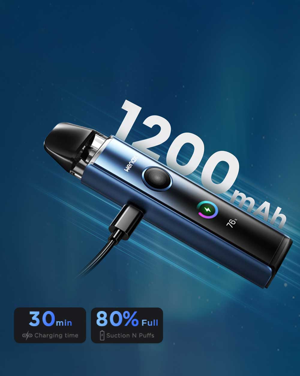 Wenax Q Pro - Black - Vapeando Ando vape shop