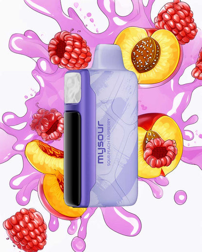 Adjust MySour 40000 - Sour Peach Raspberry - Vapeando Ando vape shop