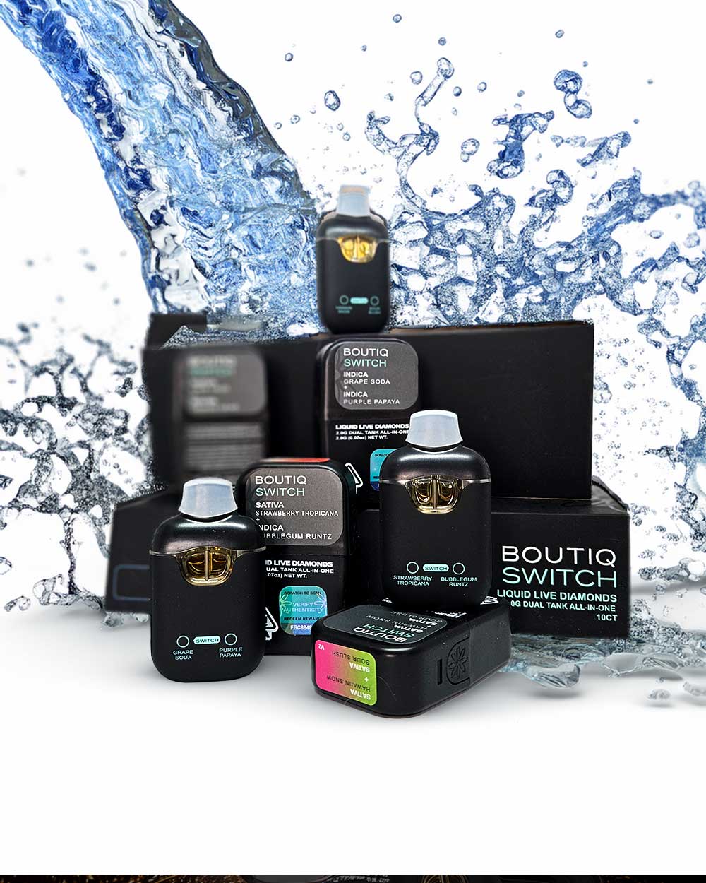 Boutique Switch 2g - Sativa/Cake Mix - Sativa/Orange Slush - Vapeando Ando vape shop