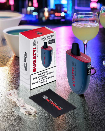 Bugatti Elite 9000 - Blueberry Bubblegum - Vapeando Ando vape shop