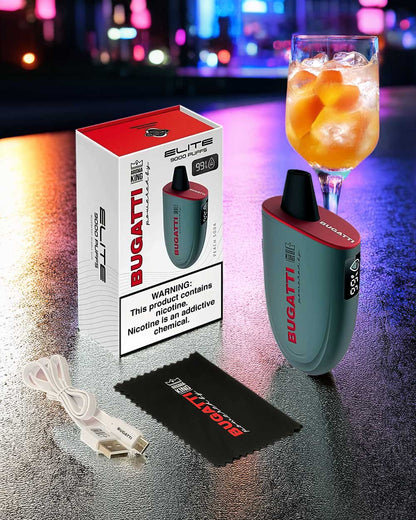 Bugatti Elite 9000 - Peach Soda - Vapeando Ando vape shop