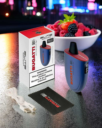 Bugatti Elite 9000 - Mixed Berries Ice - Vapeando Ando vape shop