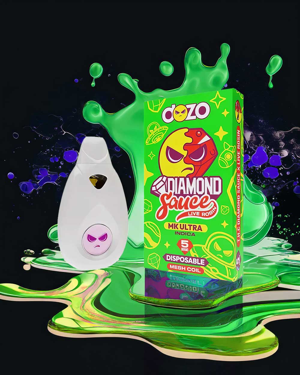 Dozo Diamond Sauce 5g - MK Ultra - Delta 111 - Indica - Vapeando Ando vape shop