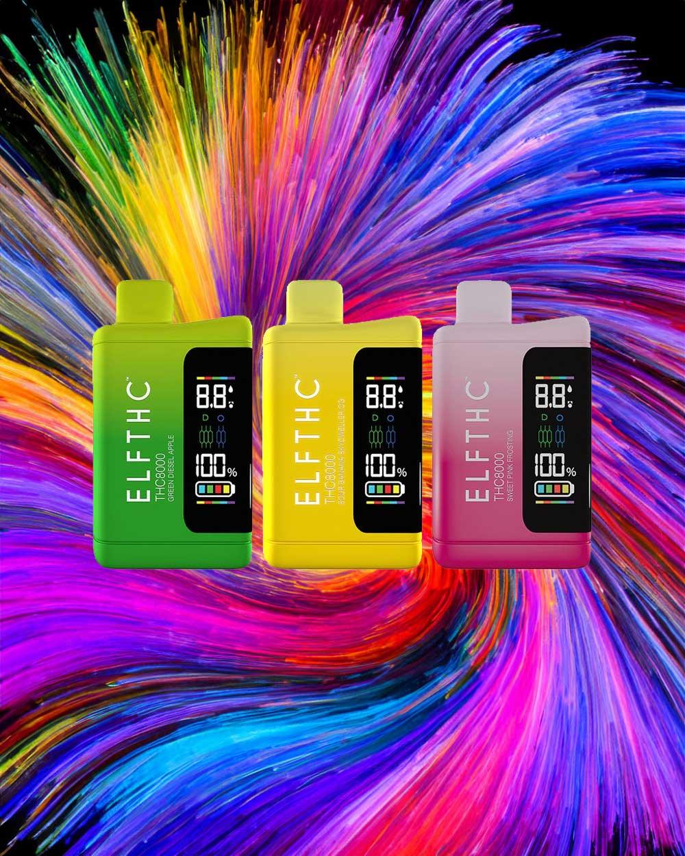 ELFTHC THC8000 - Green Diesel Apple (Spectre/Indica) - Vapeando Ando vape shop
