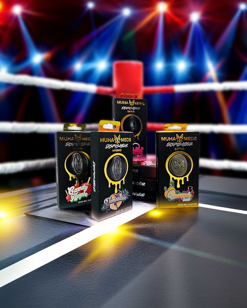 Muha Meds 2g - Pineapple - Sativa - Vapeando Ando vape shop