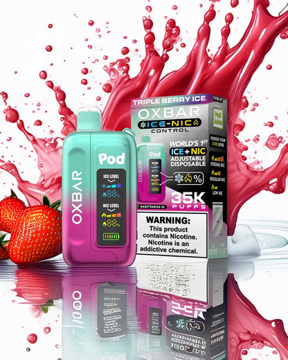 Oxbar IceNic 35000 - Triple Berry Ice - Vapeando Ando vape shop