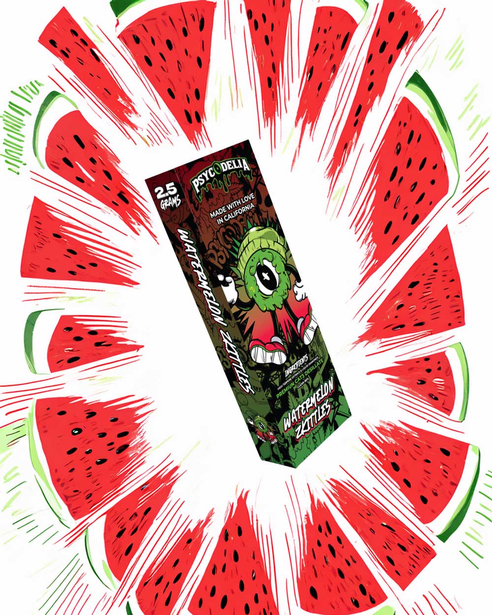 Psycodelia 2.5g - Watermelon Skittles - Vapeando Ando vape shop