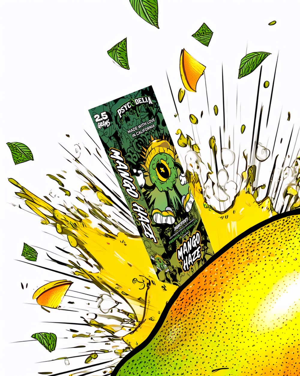 Psycodelia 2.5g - Mango Haze - Vapeando Ando vape shop