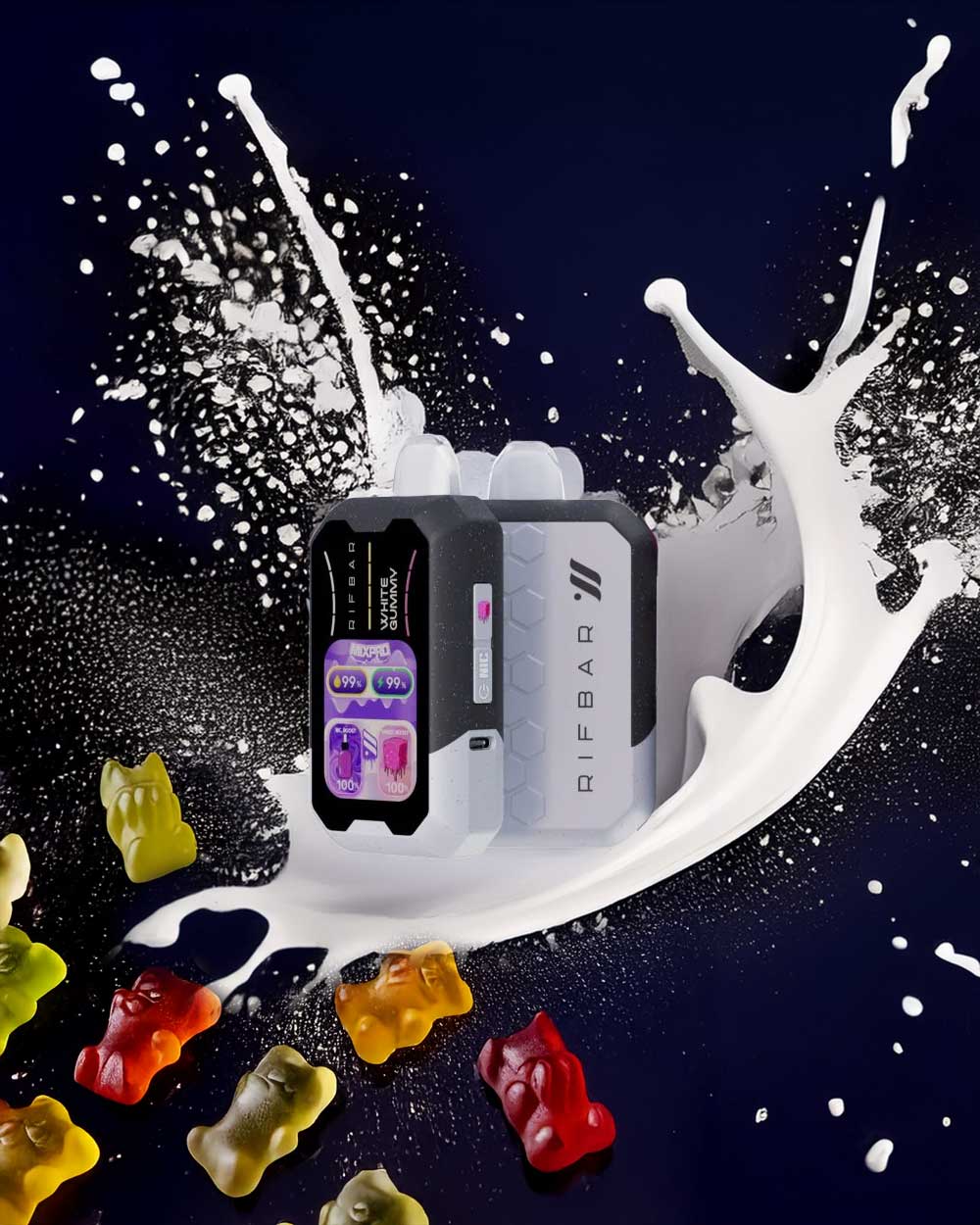Rifbar MixPro 40000 Control de dulzura - White Gummy - Vapeando Ando vape shop