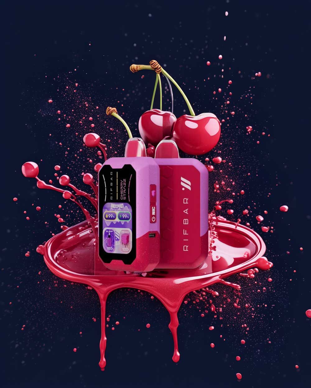 Rifbar MixPro 40000 Control de dulzura - Cherry Strazz - Vapeando Ando vape shop