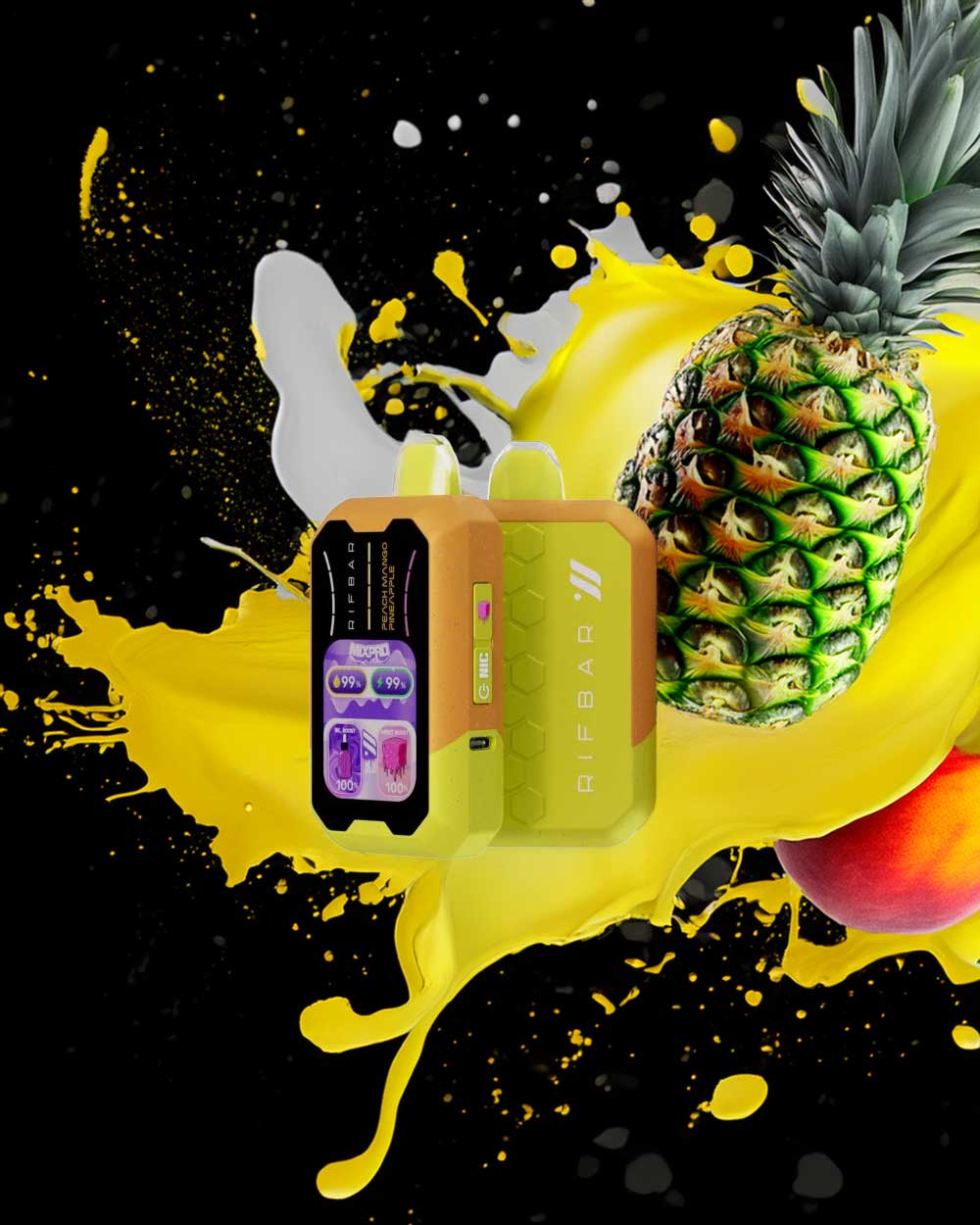 Rifbar MixPro 40000 Control de dulzura - Peach Mango Pineapple - Vapeando Ando vape shop