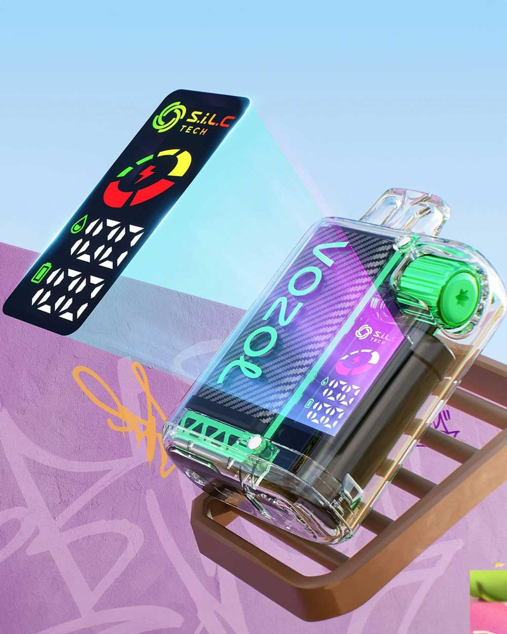 Vozol Vista 20000 - Sour Apple Ice - Vapeando Ando vape shop
