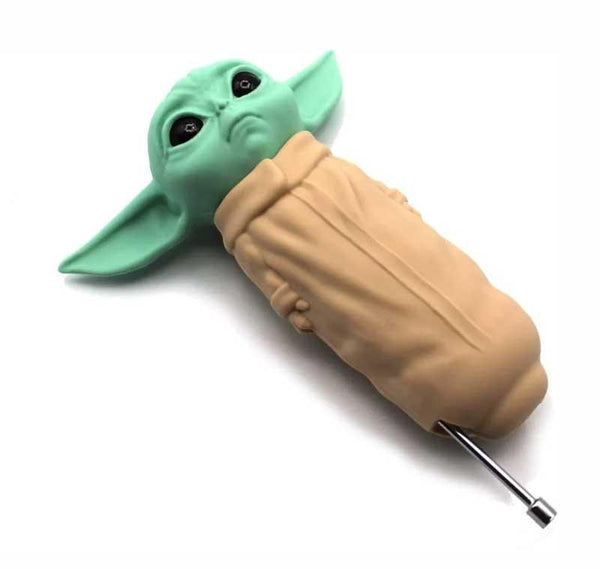 Pipa Baby Yoda de silicón